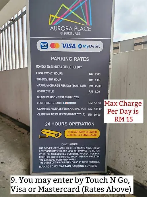 Pavillion Bukit Jalil Walk 2 Mins Studio 2-4 Pax Kuala Lumpur Holiday home
